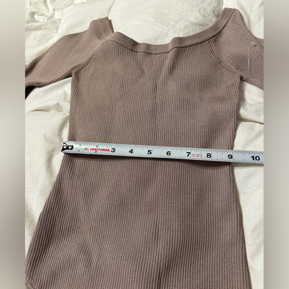Good American Ribbed Knit Bodysuit - NWOT - Size 3 (L) Beige - Picture 10 of 11